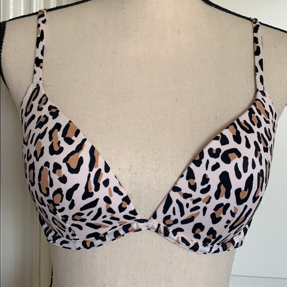 Like New Target Bikini Top Animal Print 36B
